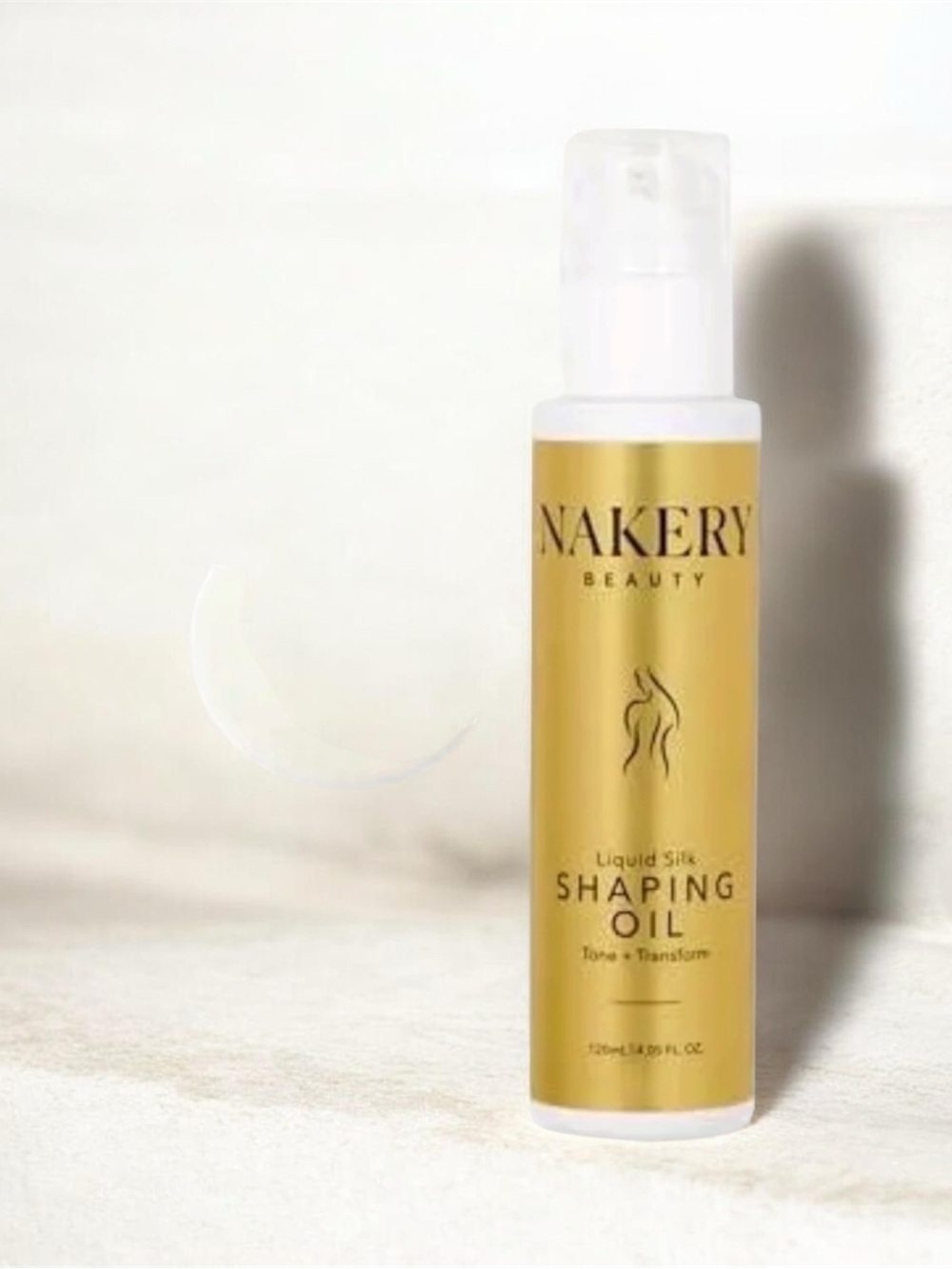 Nakery Beauty Liquid Silk Shaping Oil - Gold Bottle